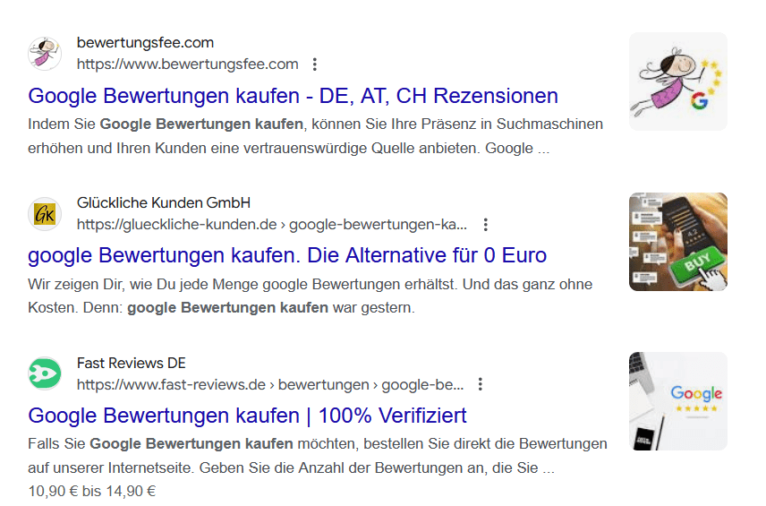 Google Bewertung kaufen